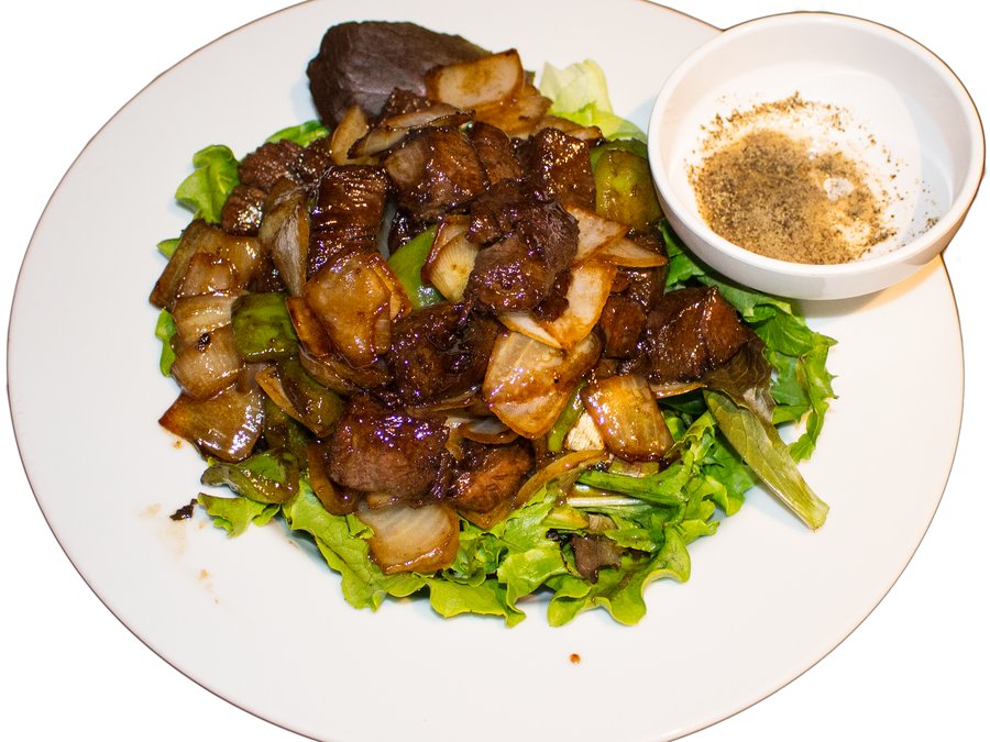 Filet mignon shaken beef